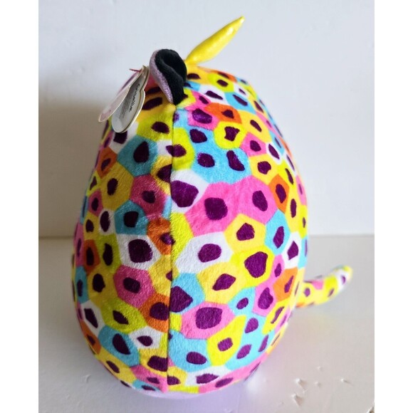 Rainbow Squish-A-Boos Plush Giselle TY Squishies Leopard 10 Inch May 12 Birthday - Picture 7 of 14